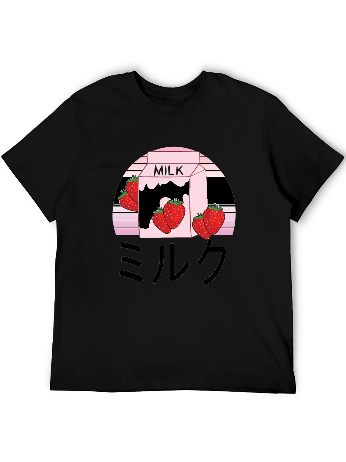 Strawberry Milk Aesthetic Graphic Tee - Kawaii Style