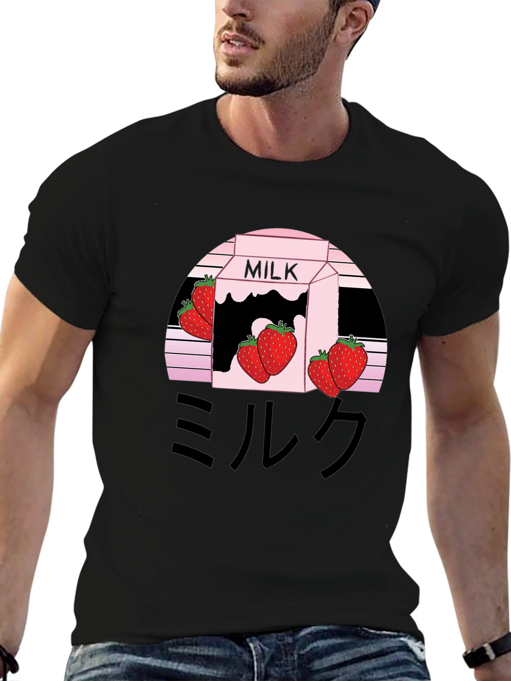 Strawberry Milk Aesthetic Graphic Tee - Kawaii Style