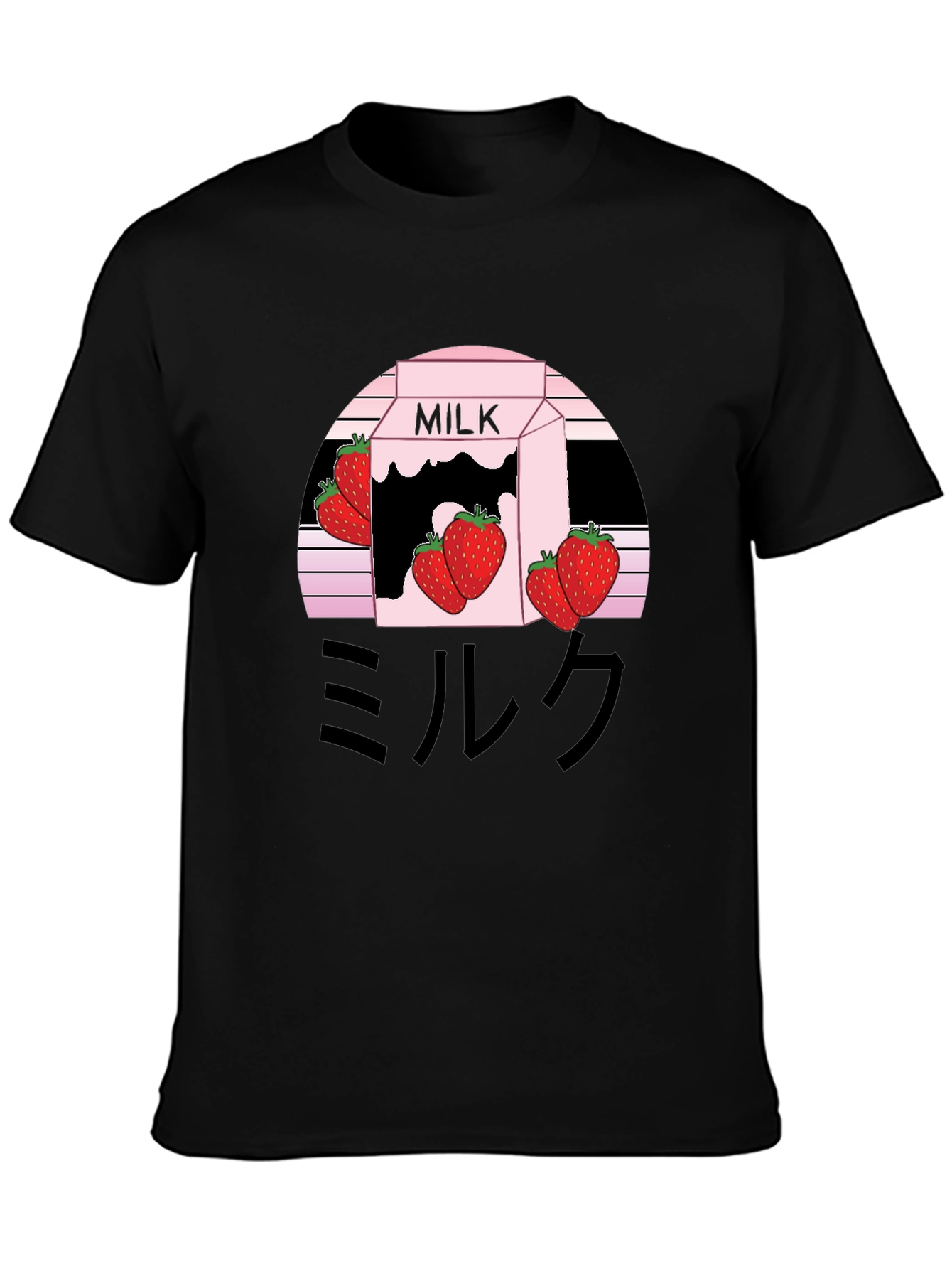 Strawberry Milk Aesthetic Graphic Tee - Kawaii Style
