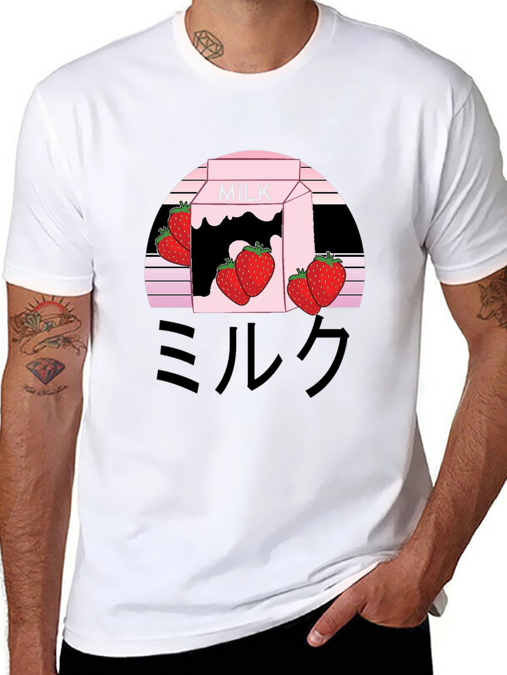 Strawberry Milk Aesthetic Graphic Tee - Kawaii Style