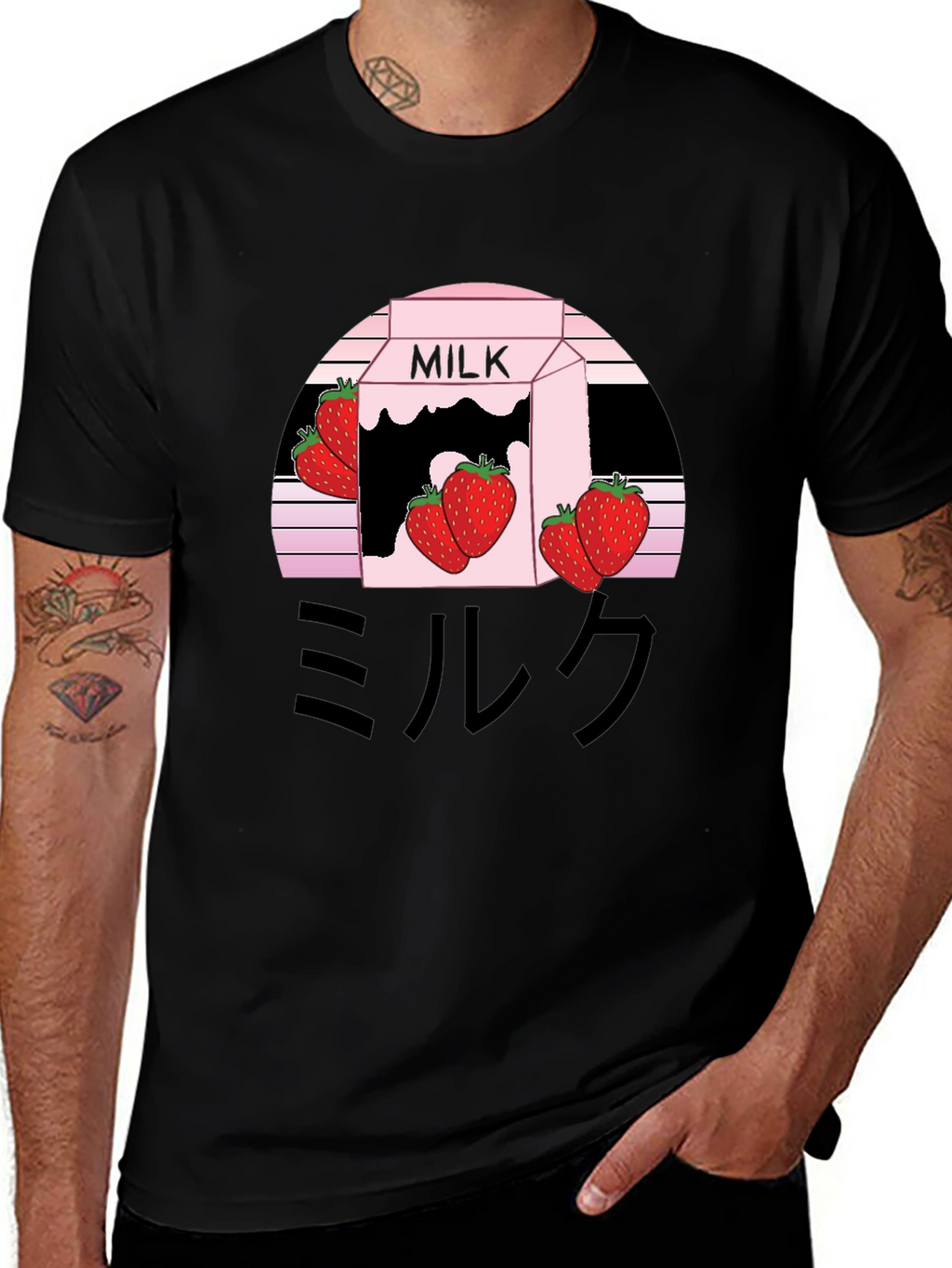 Strawberry Milk Aesthetic Graphic Tee - Kawaii Style