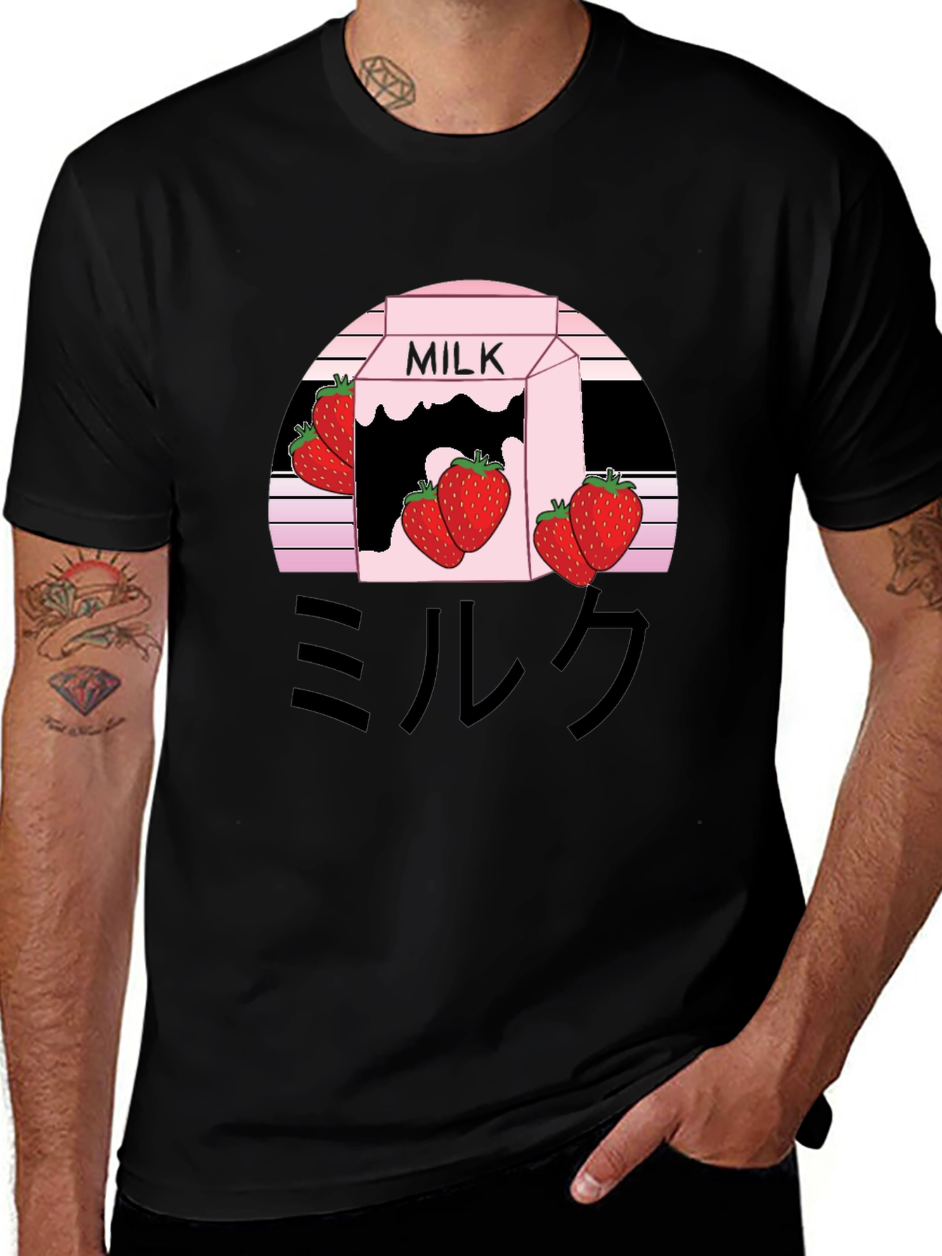 Strawberry Milk Aesthetic Graphic Tee - Kawaii Style