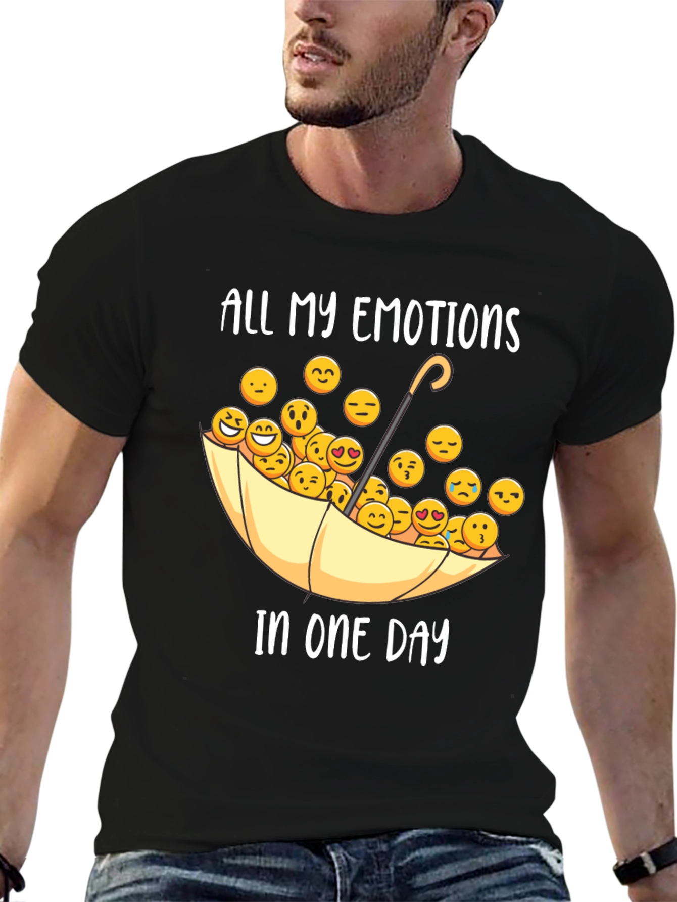 Emotional Day T-Shirt - Umbrella Emoji Tee
