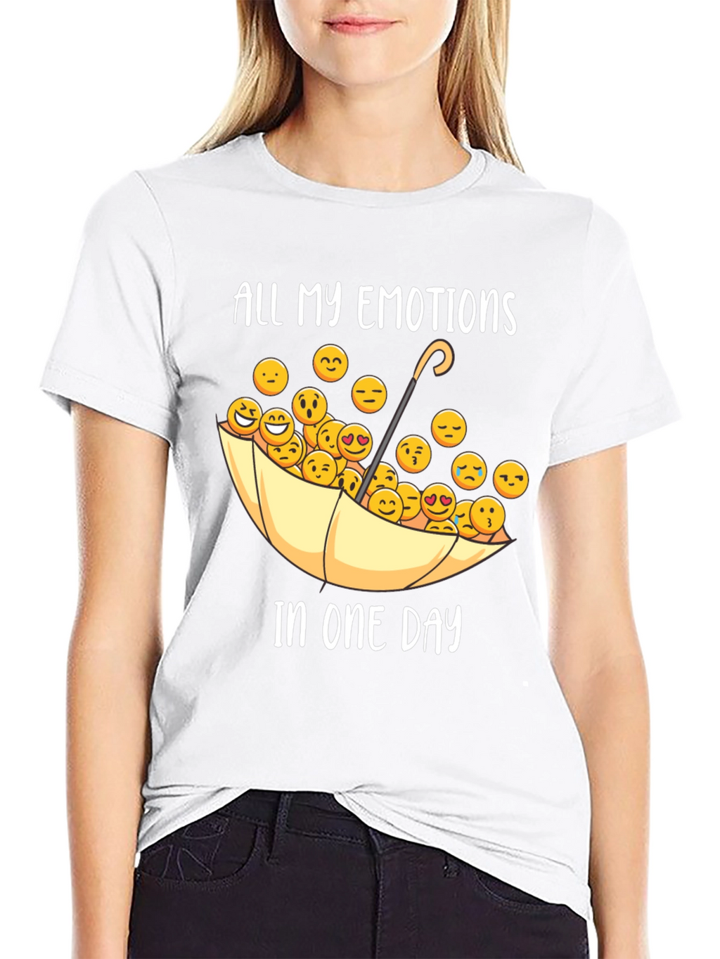 Emotional Day T-Shirt - Umbrella Emoji Tee