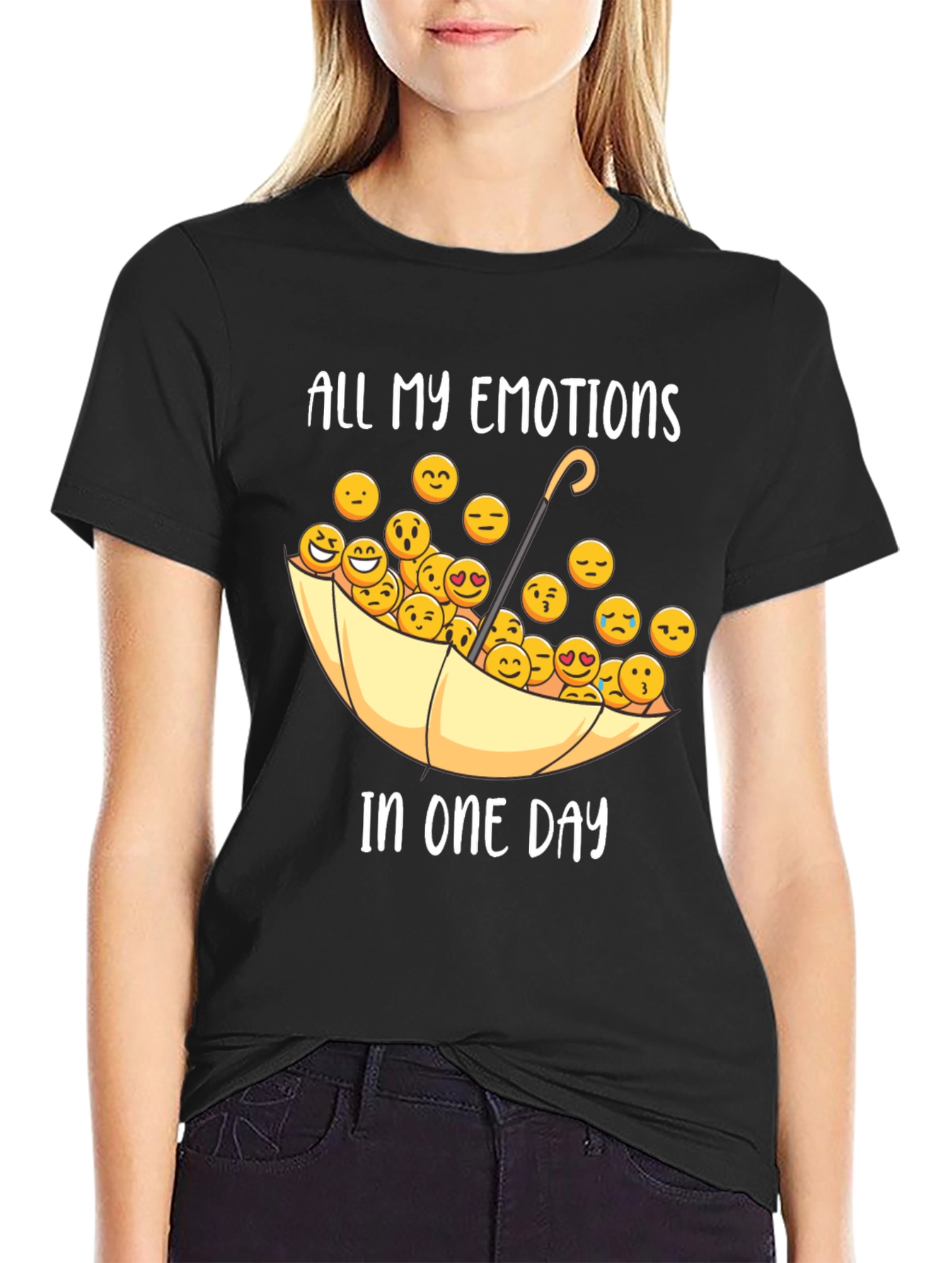 Emotional Day T-Shirt - Umbrella Emoji Tee