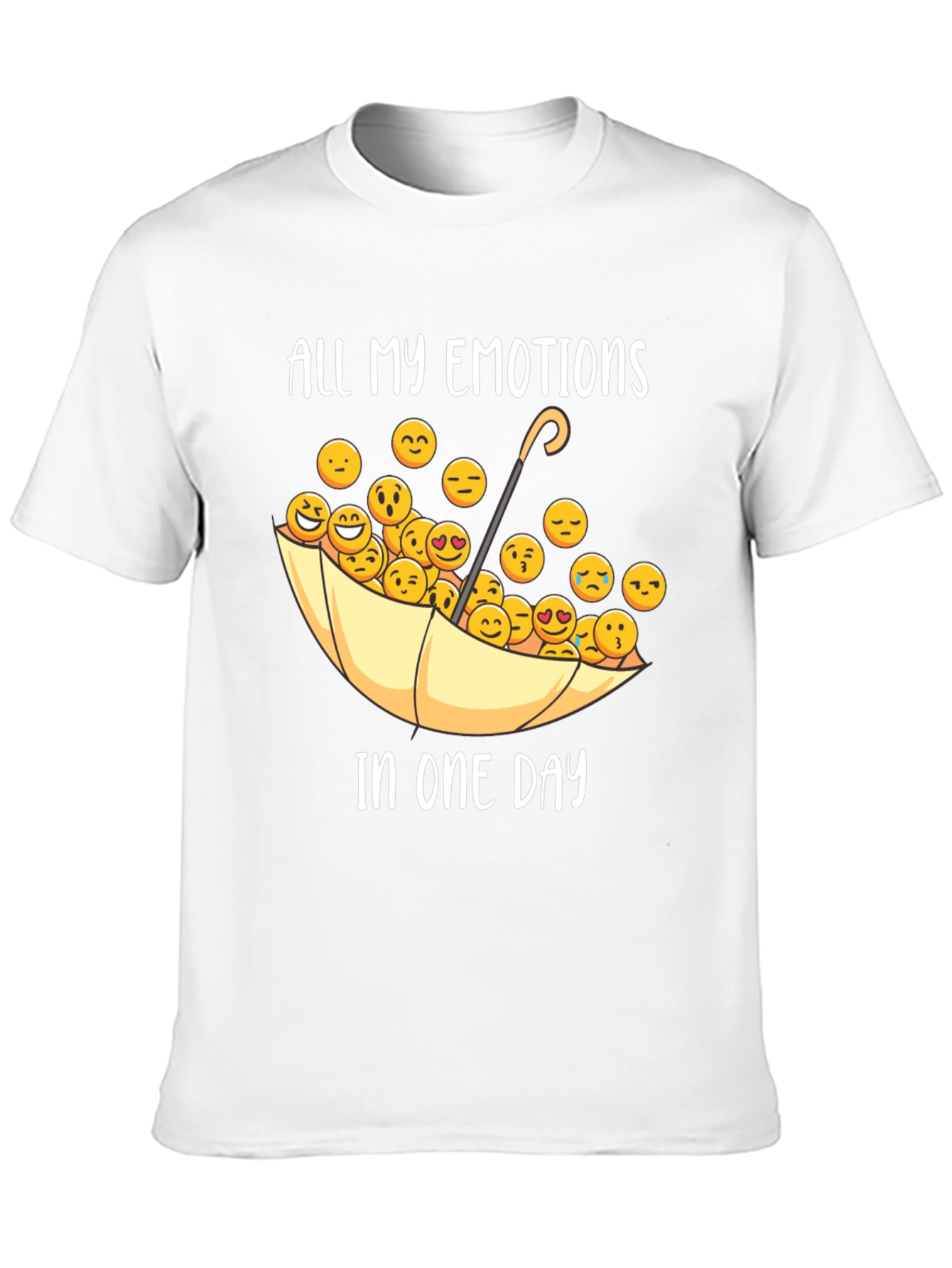 Emotional Day T-Shirt - Umbrella Emoji Tee
