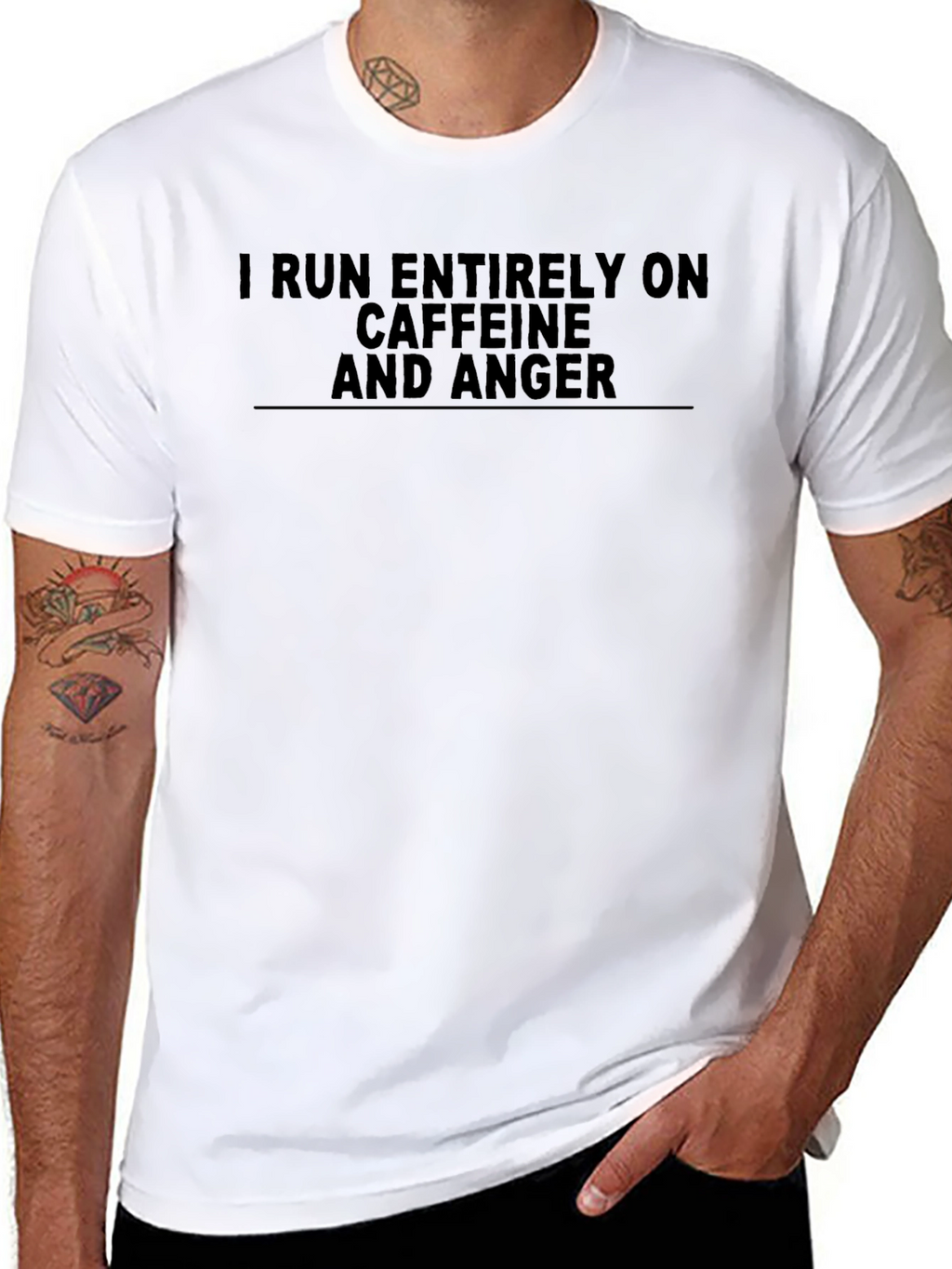 Caffeine & Anger Graphic Tee - Black