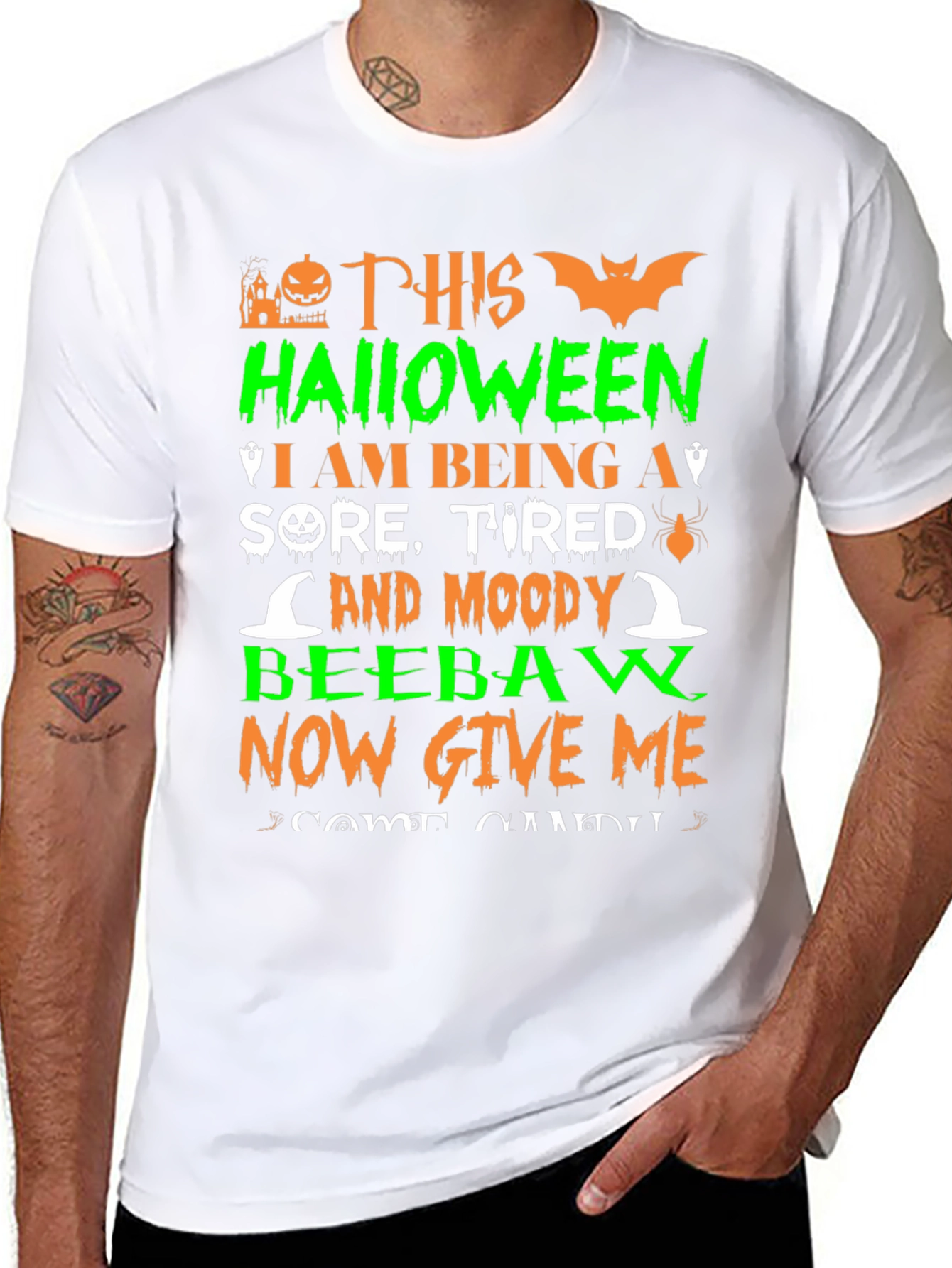 Halloween Sore Tired Moody T-Shirt