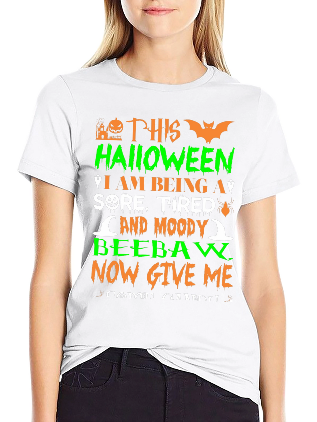 Halloween Sore Tired Moody T-Shirt