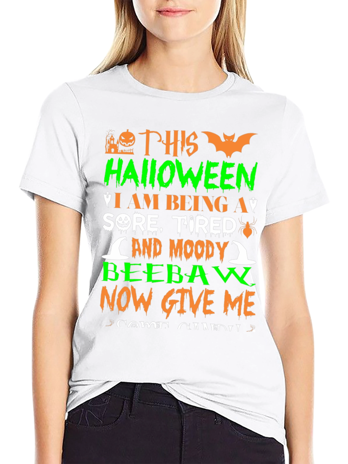 Halloween Sore Tired Moody T-Shirt