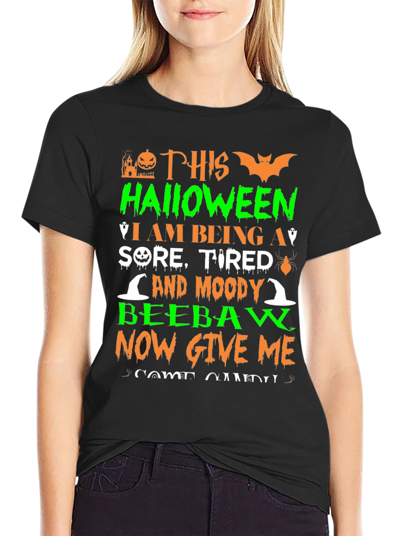 Halloween Sore Tired Moody T-Shirt