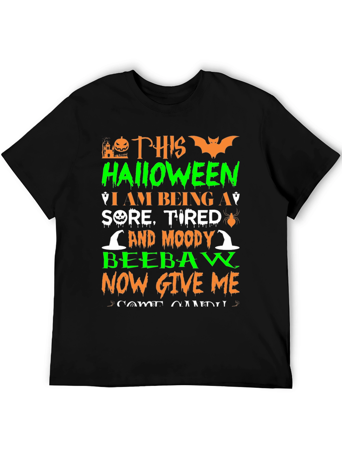 Halloween Sore Tired Moody T-Shirt