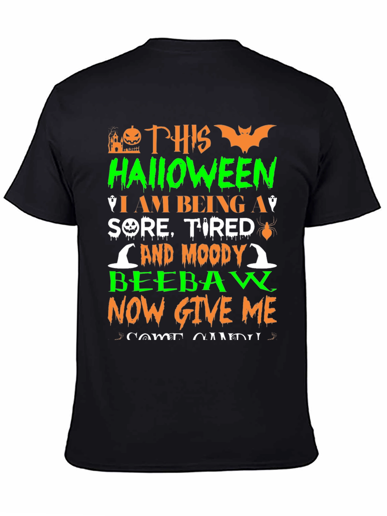 Halloween Sore Tired Moody T-Shirt