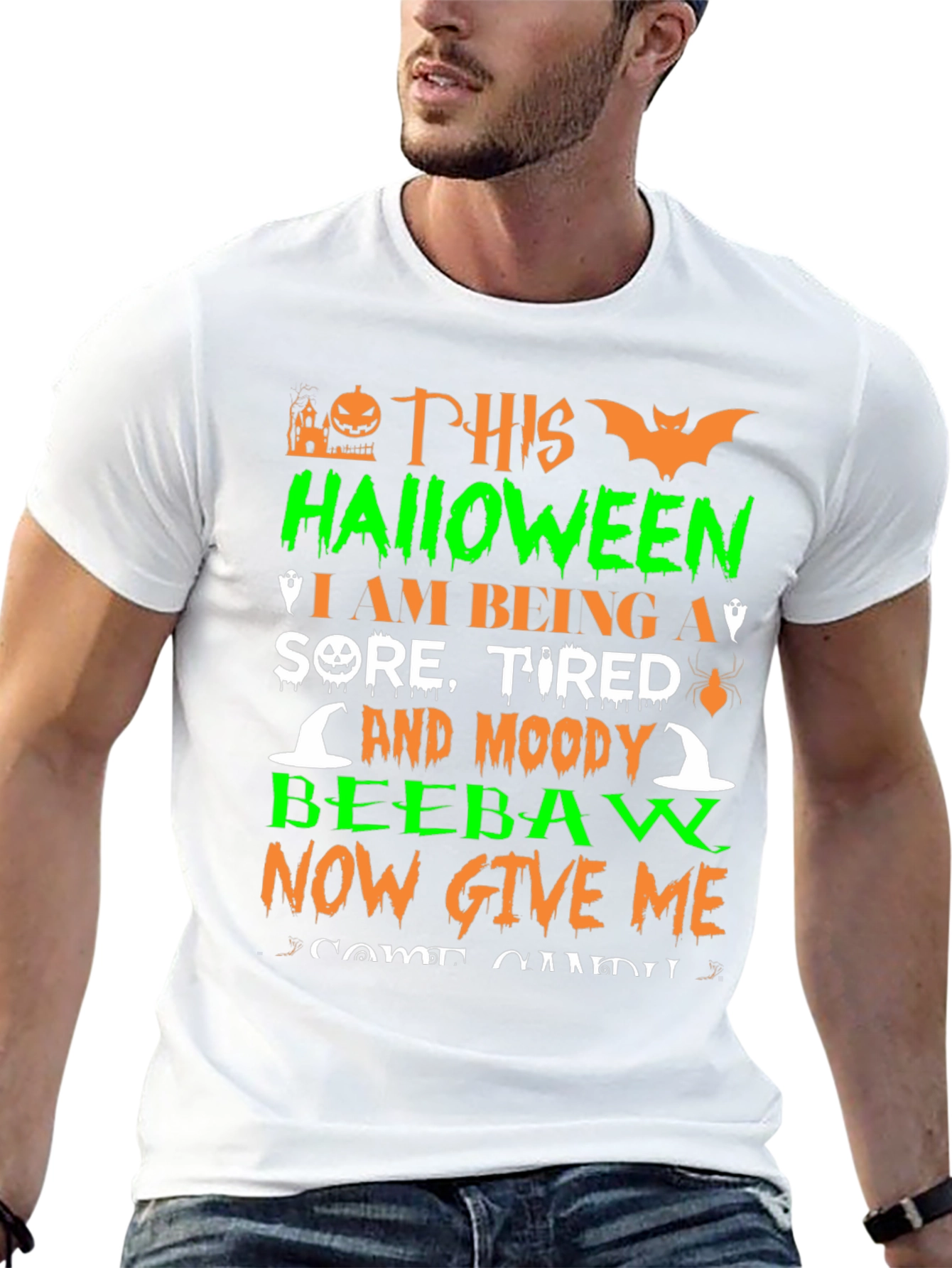 Halloween Sore Tired Moody T-Shirt