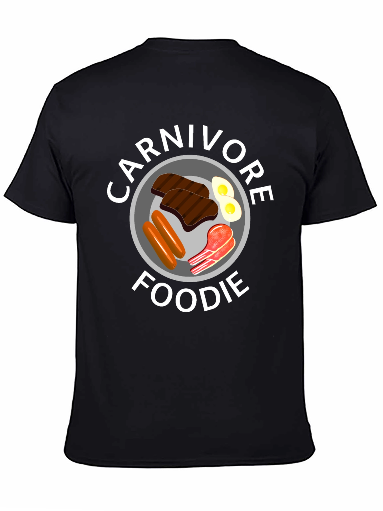 Carnivore Foodie Black T-Shirt - Meat Lover Tee