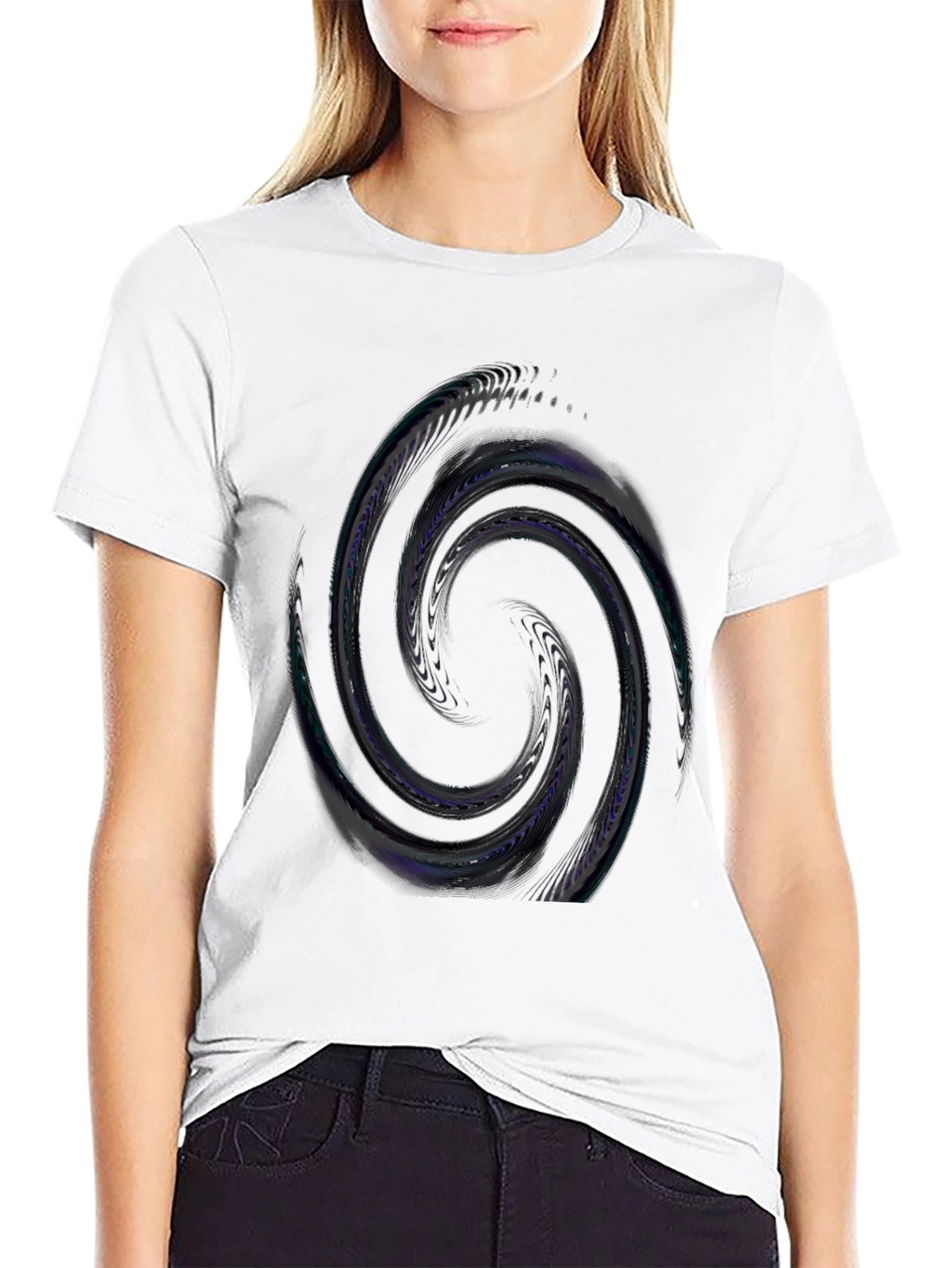Abstract Swirl Graphic Tee - Modern Comfort