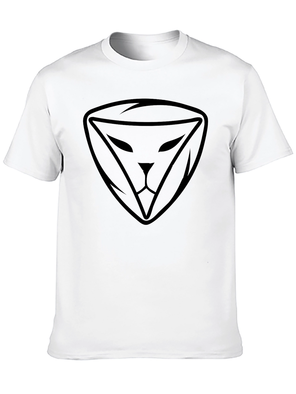 Black Lion Shield Graphic Tee - Modern Style
