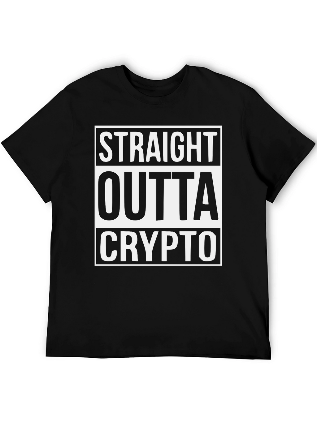 Straight Outta Crypto T-Shirt - Bold Graphic Tee