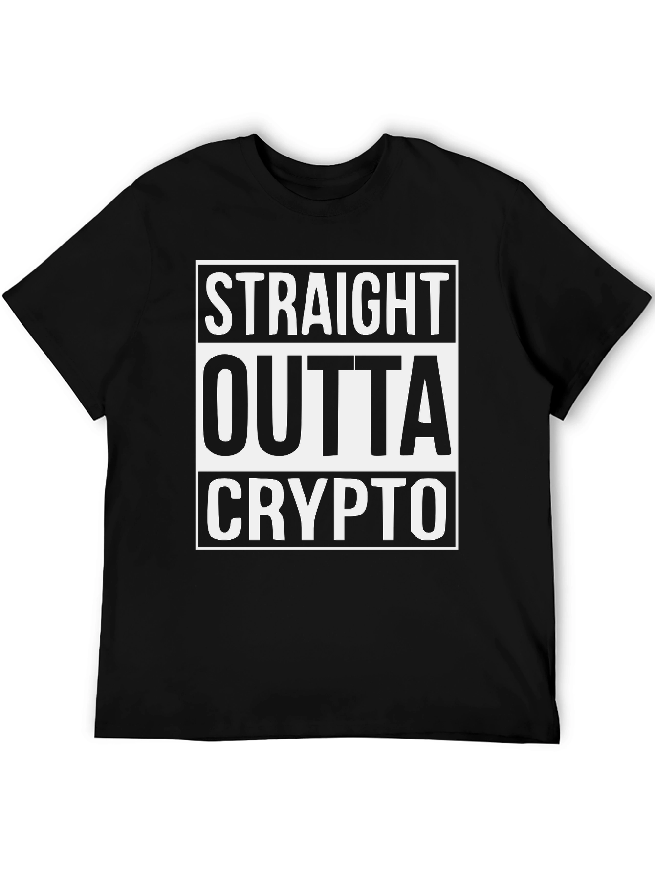 Straight Outta Crypto T-Shirt - Bold Graphic Tee
