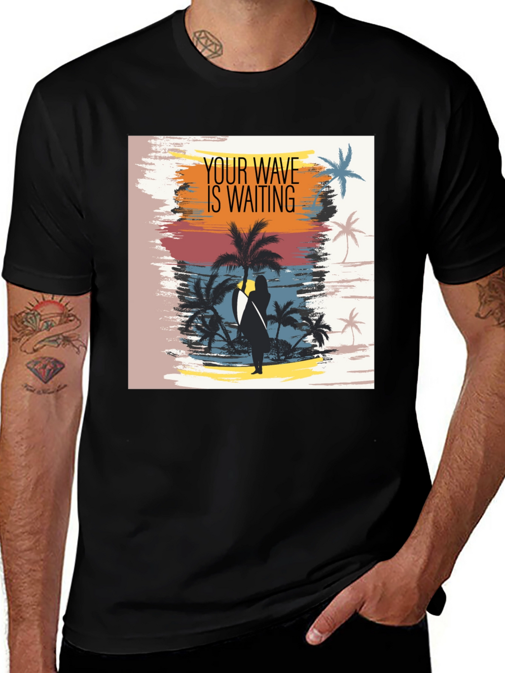 Your Wave is Waiting Graphic T-Shirt