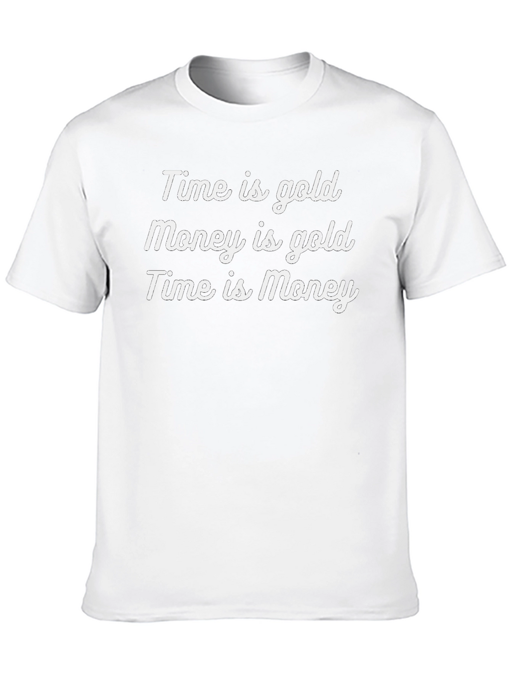 Time is Money Graphic Tee - Black Cotton T-Shirt