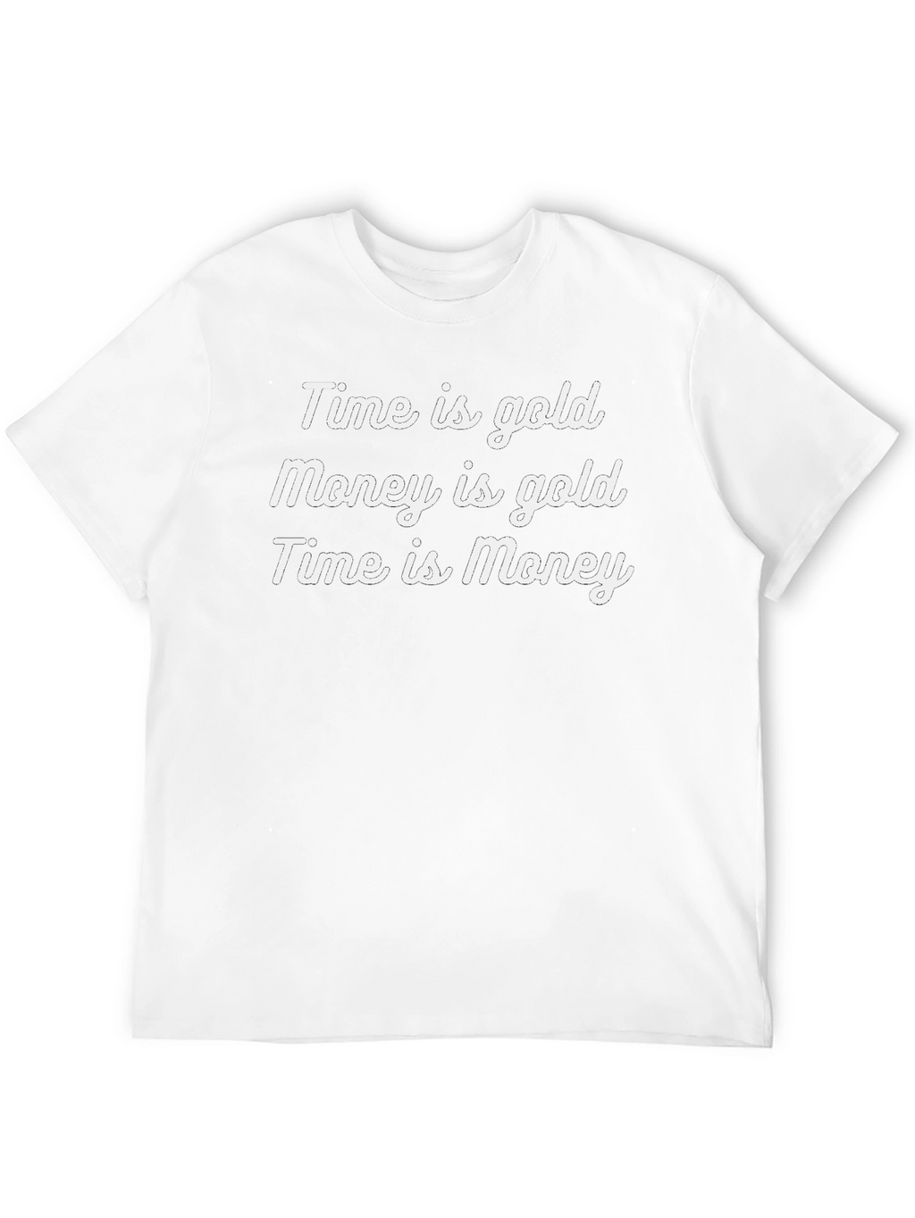 Time is Money Graphic Tee - Black Cotton T-Shirt