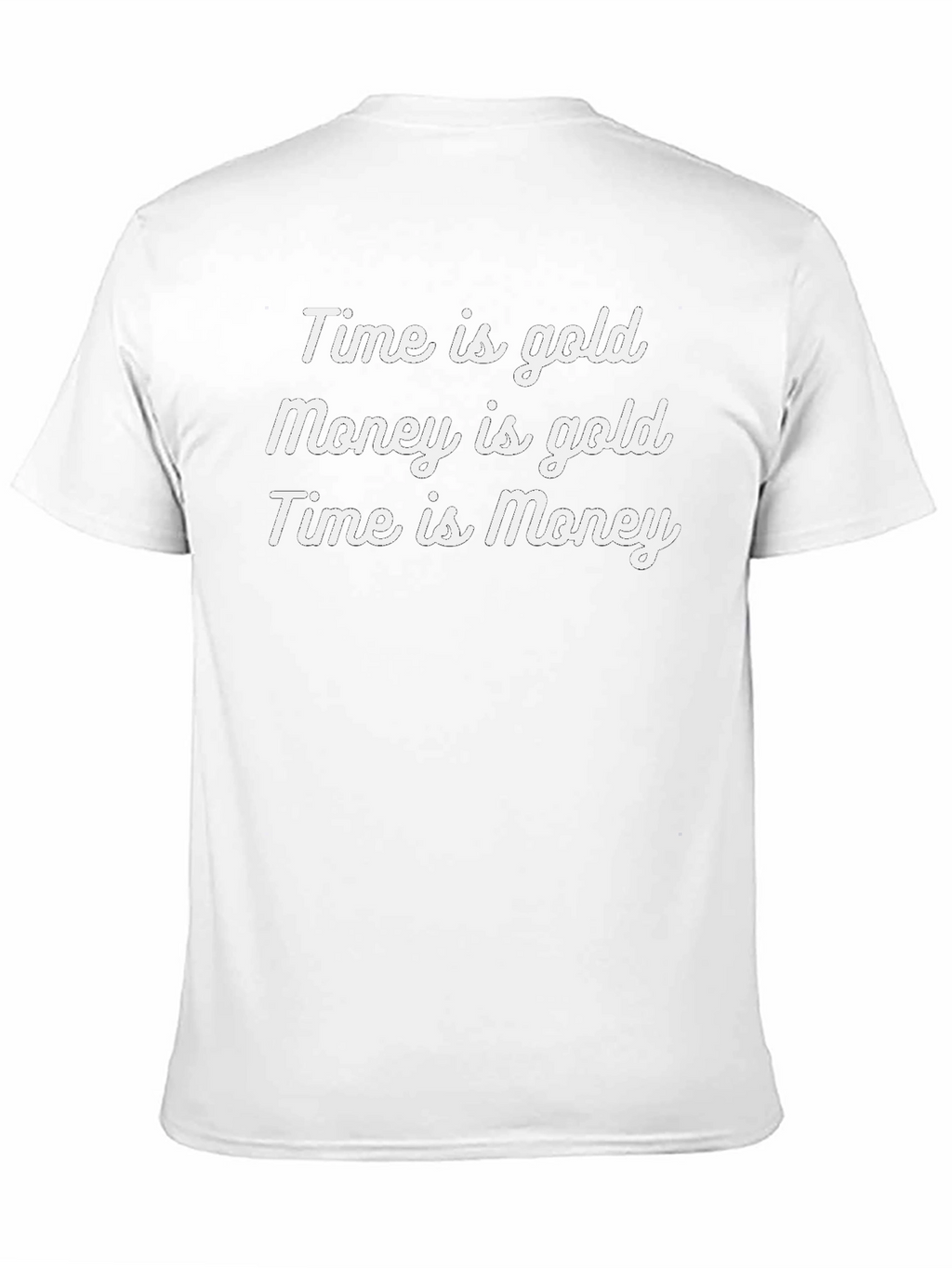 Time is Money Graphic Tee - Black Cotton T-Shirt