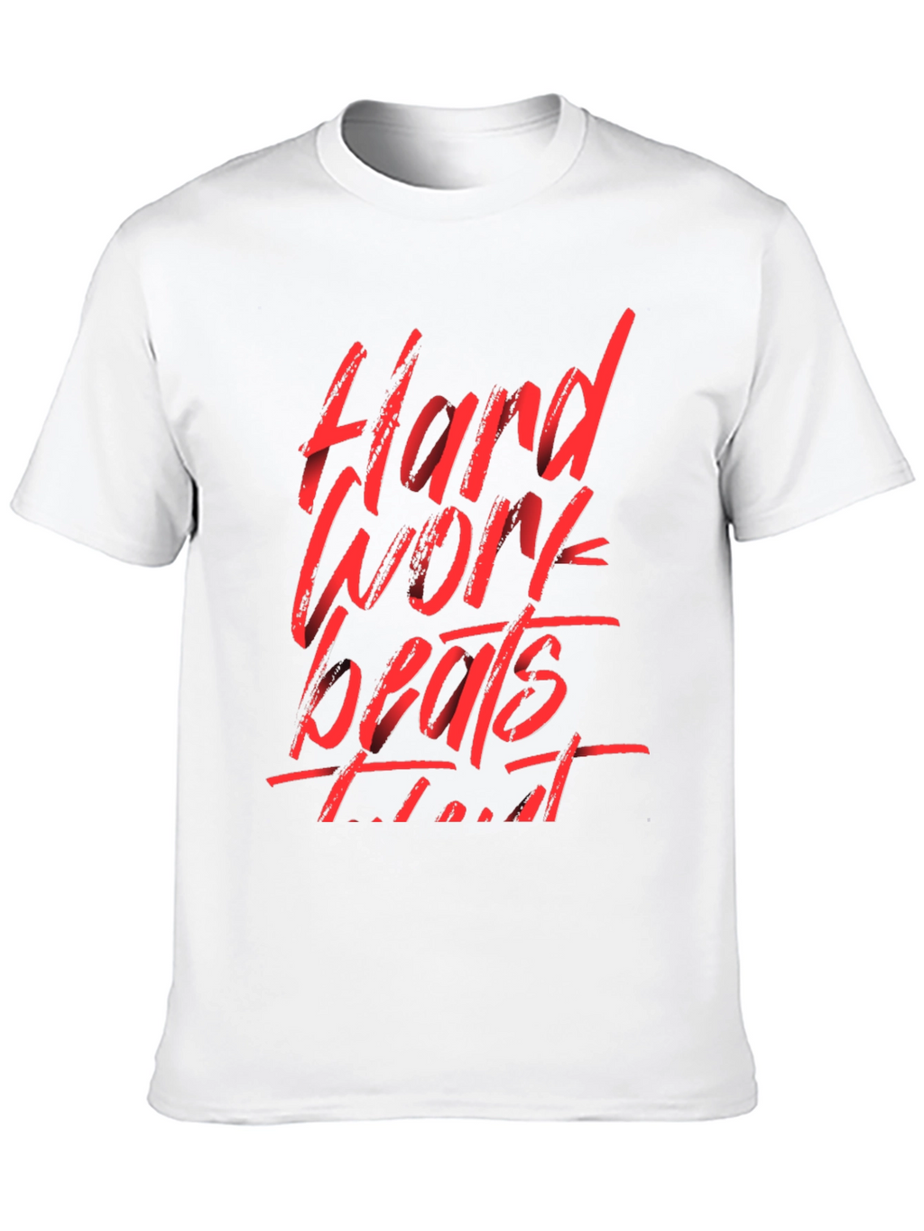 Hard Work Beats Talent Black Graphic Tee