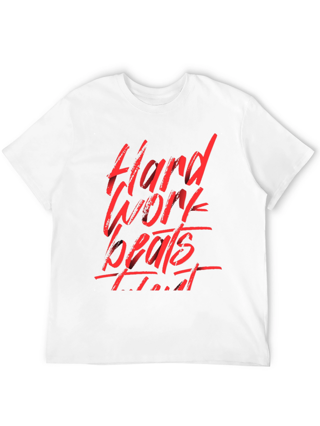 Hard Work Beats Talent Black Graphic Tee