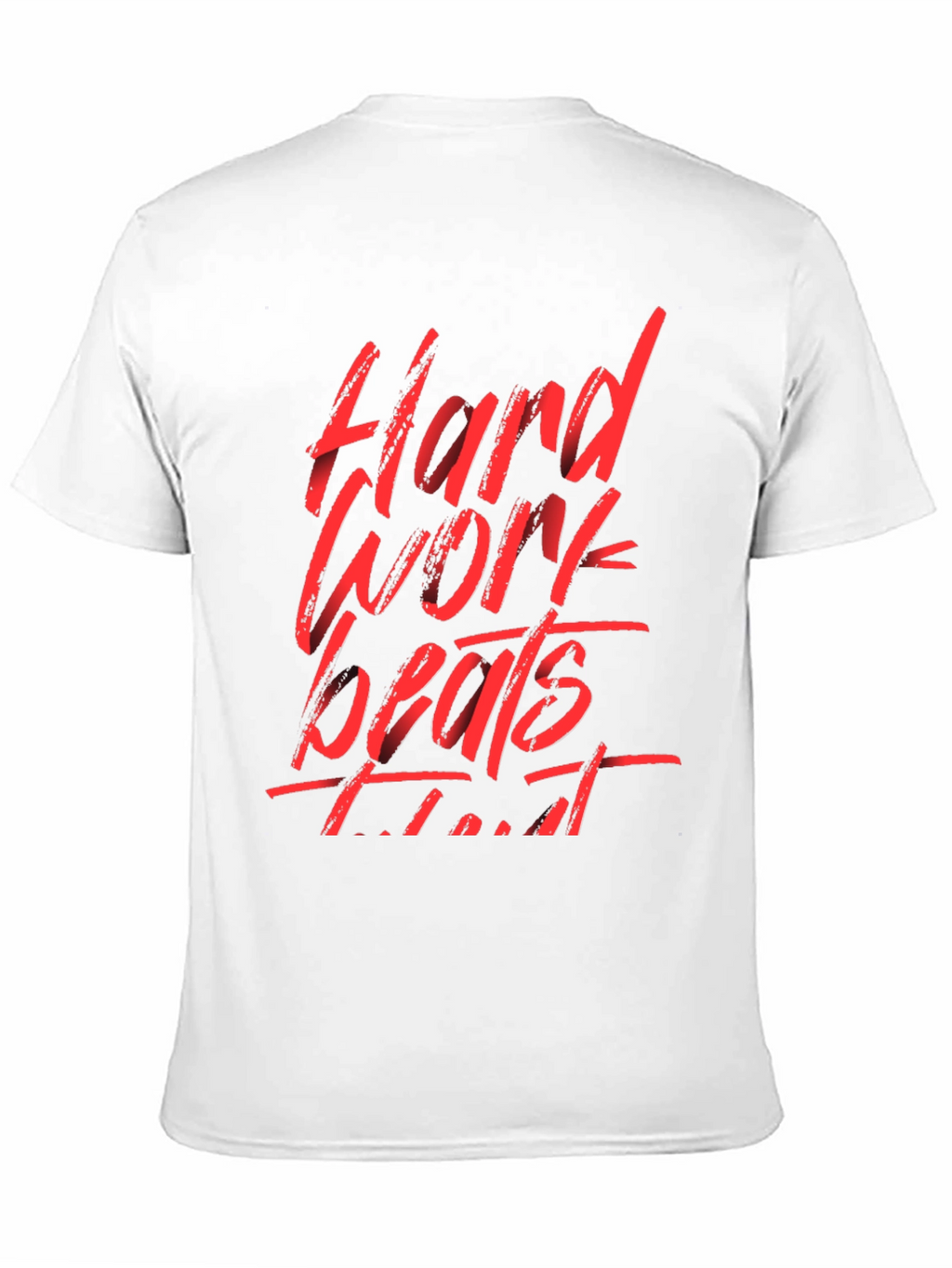 Hard Work Beats Talent Black Graphic Tee