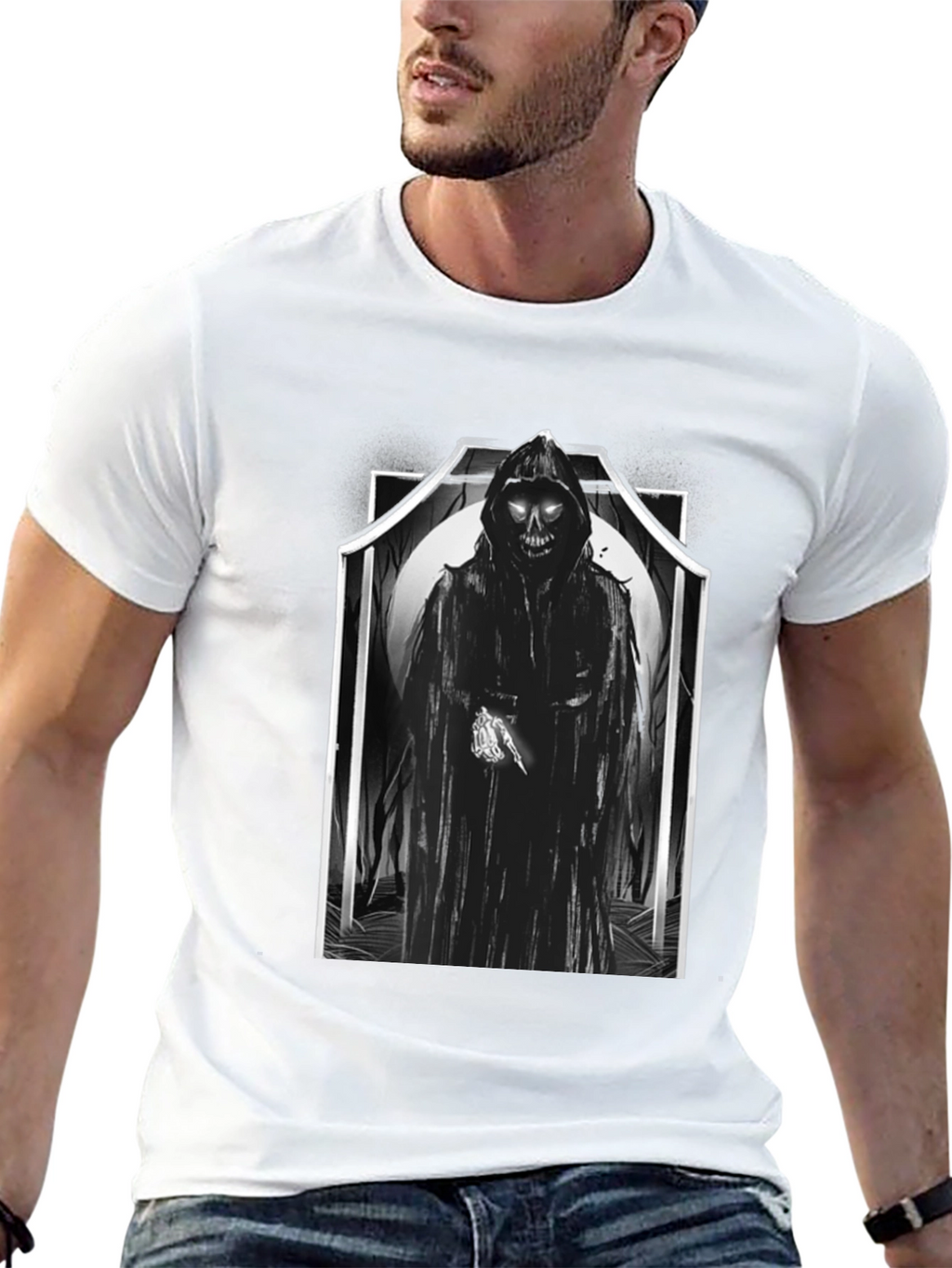 Grim Reaper Graphic T-Shirt - Death Design