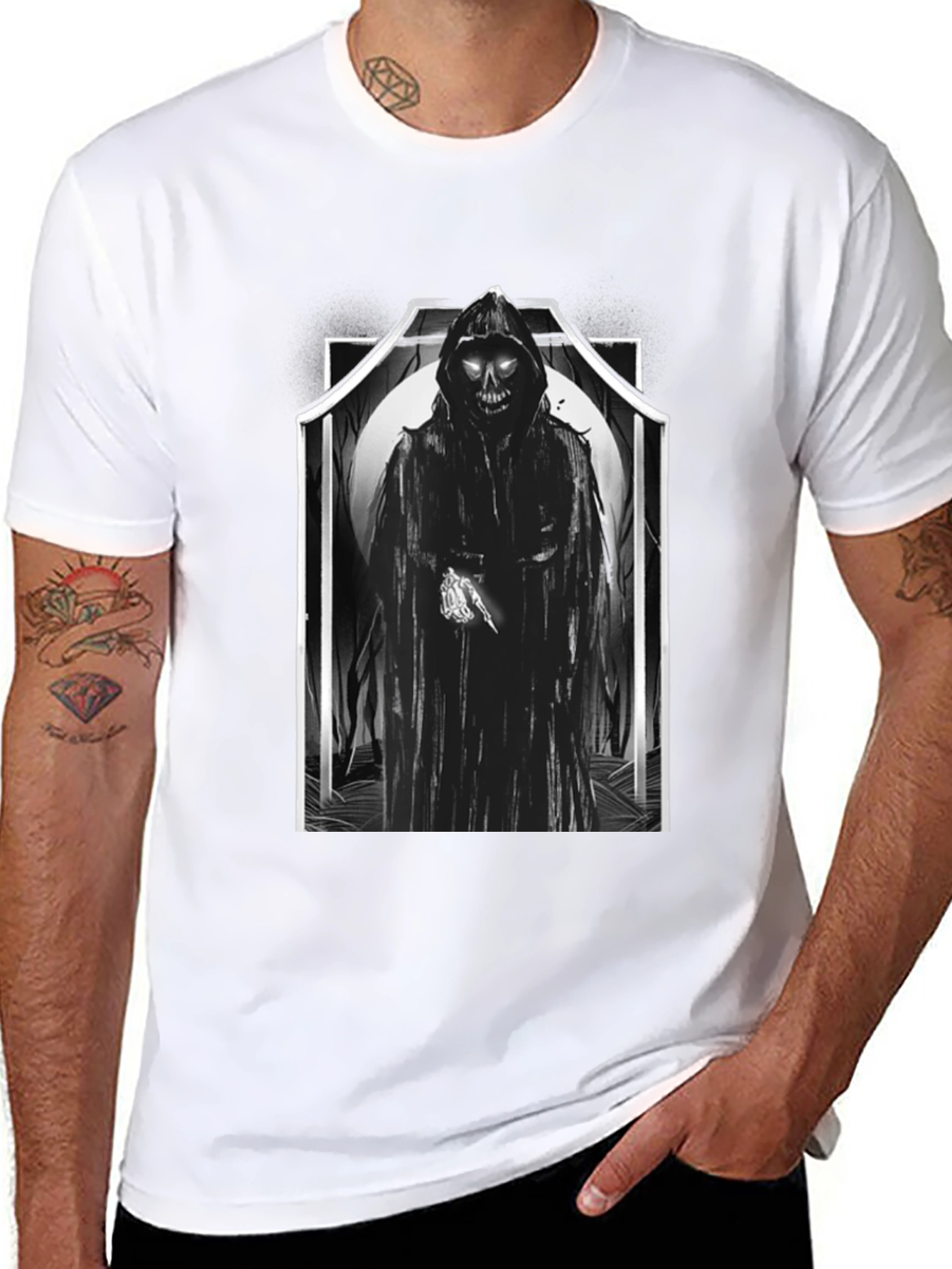 Grim Reaper Graphic T-Shirt - Death Design
