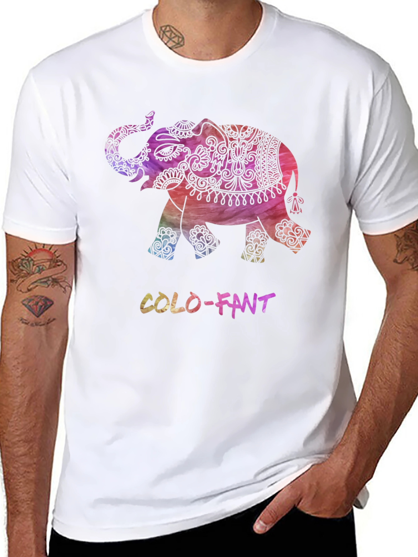 Colorful Elephant T-Shirt