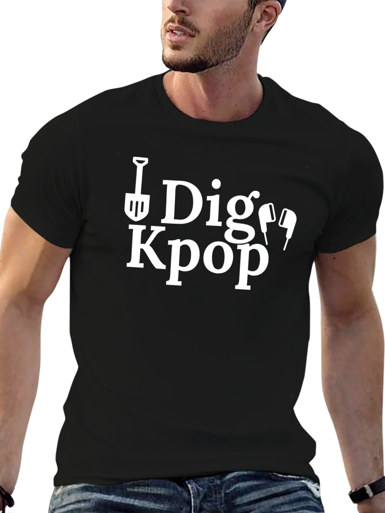 Dig Kpop Graphic Tee - Novelty Music Lover T-Shirt