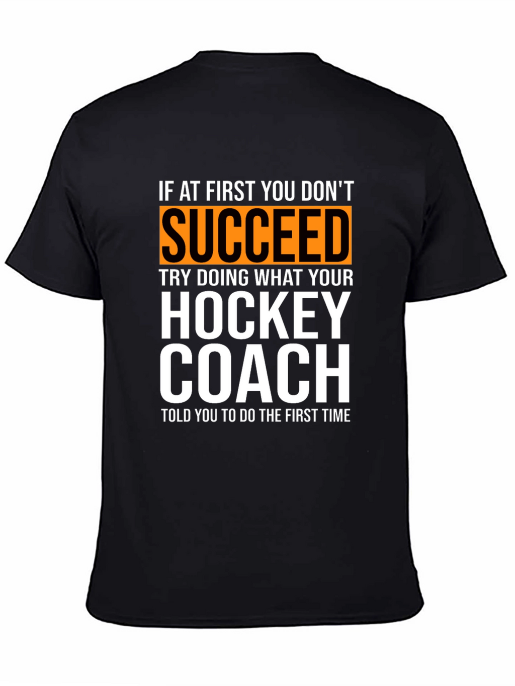 Hockey Coach T-Shirt: If At First You Dont Succeed