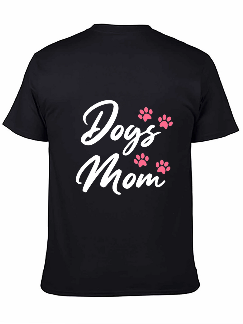 Dogs Mom T-Shirt - Cute Paw Print Design
