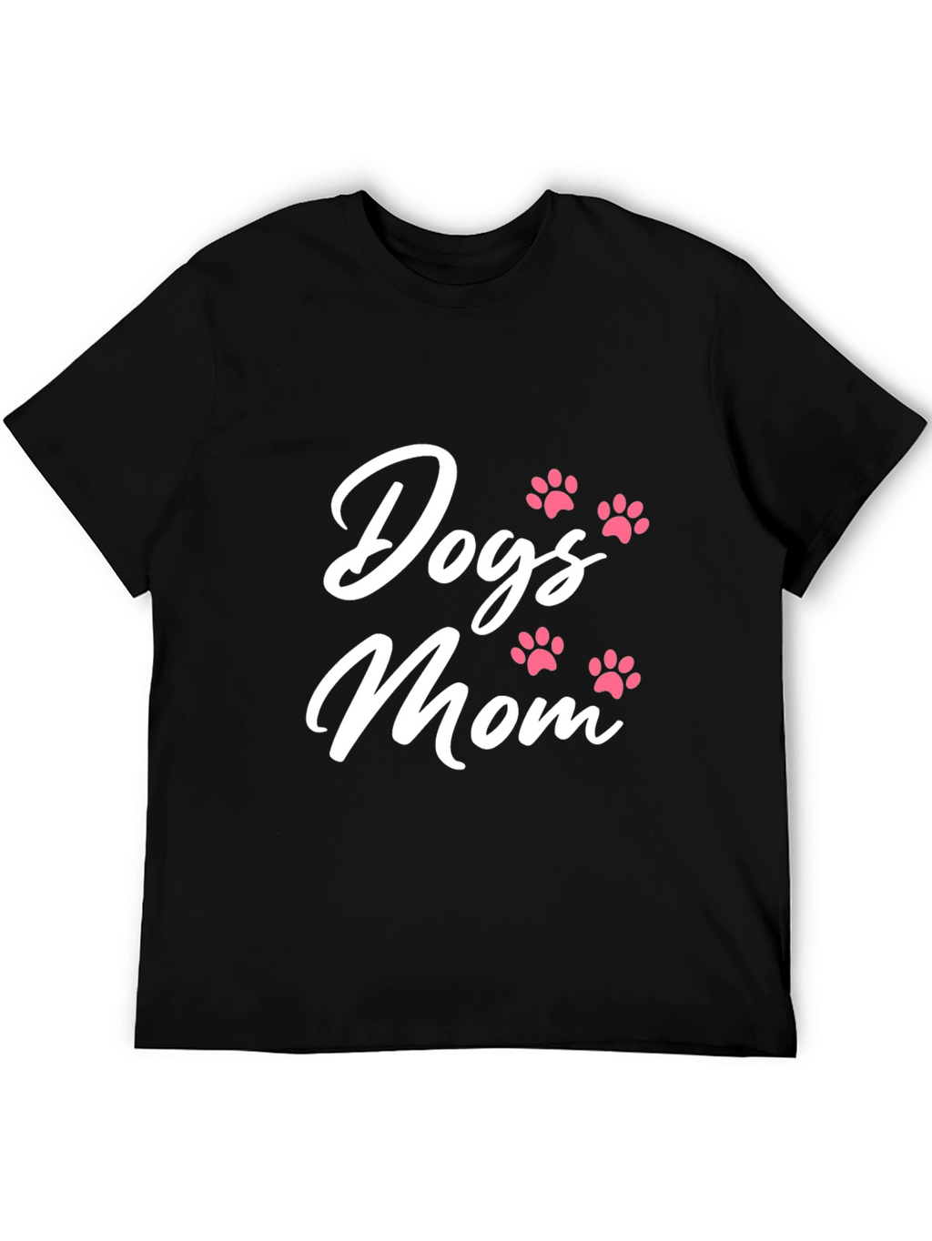 Dogs Mom T-Shirt - Cute Paw Print Design