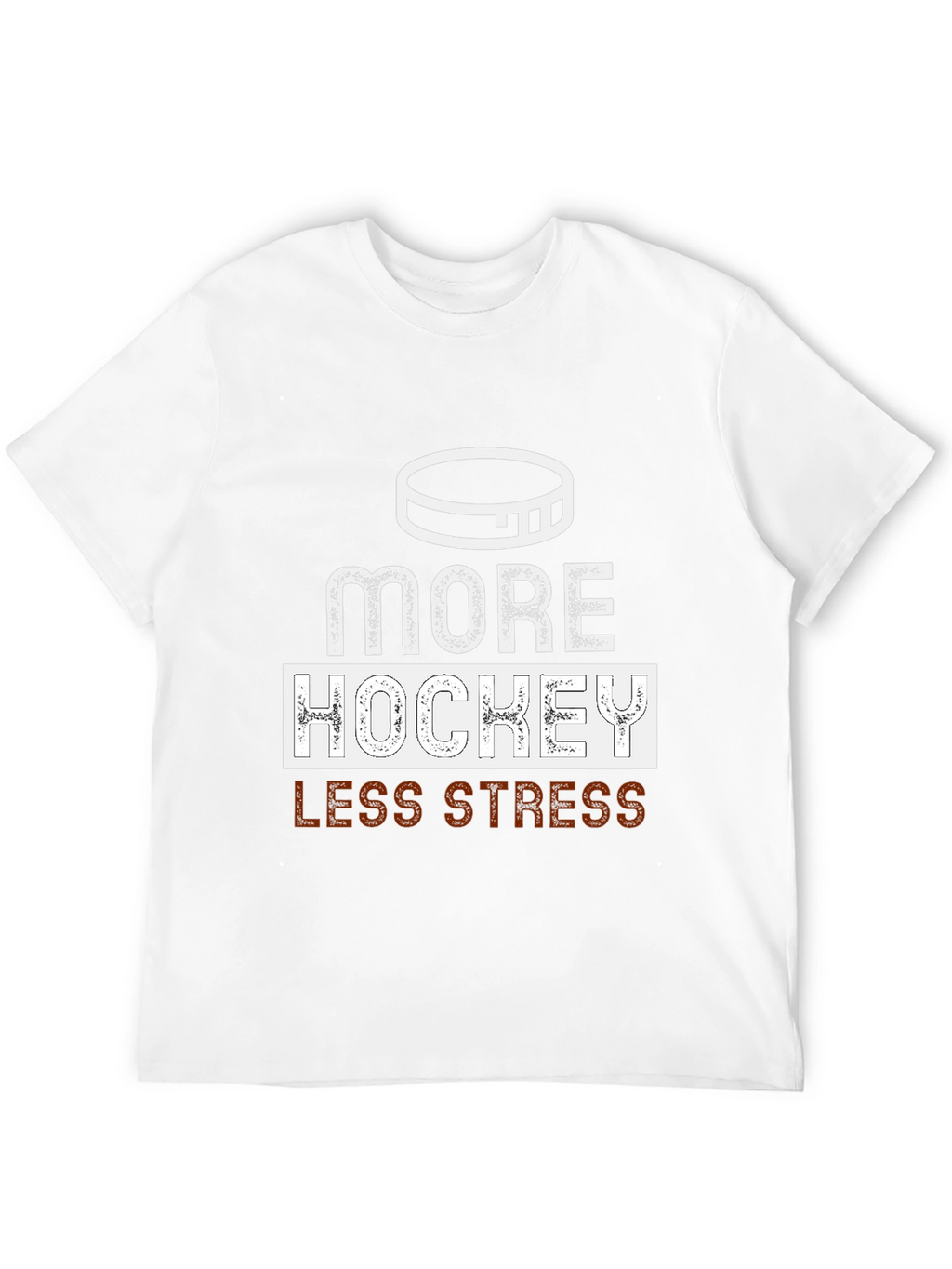 More Hockey Less Stress Graphic Tee