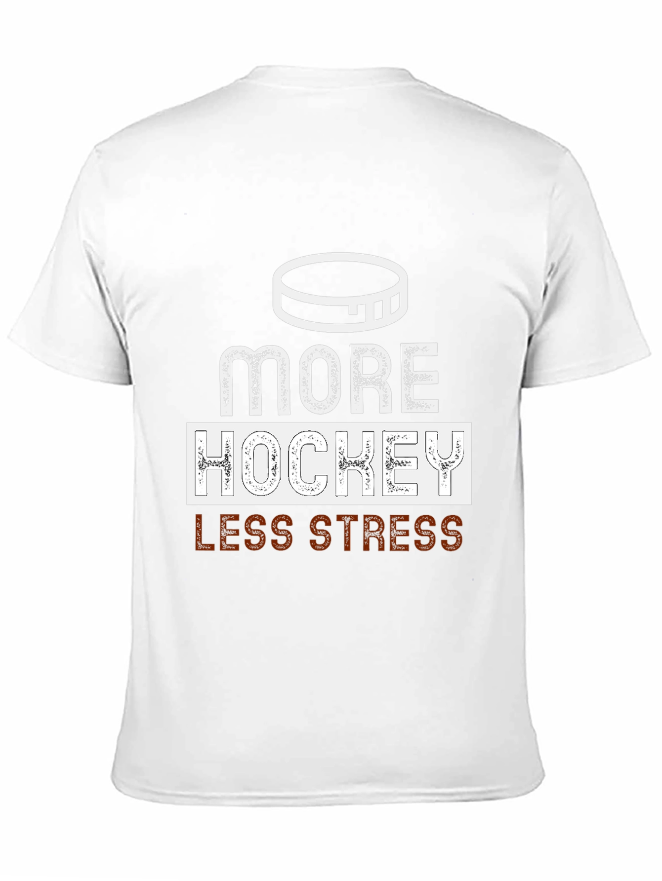 More Hockey Less Stress Graphic Tee