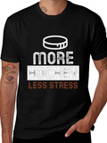 More Hockey Less Stress Graphic Tee