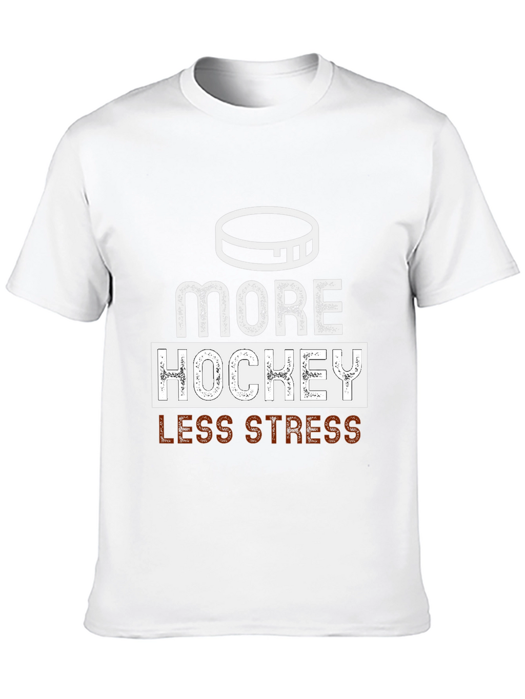 More Hockey Less Stress Graphic Tee