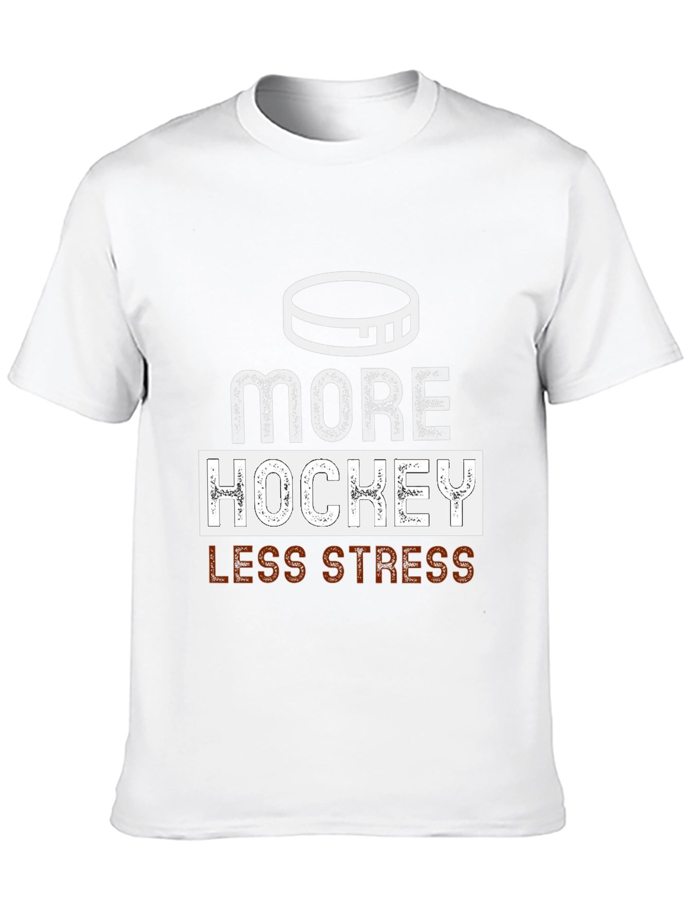 More Hockey Less Stress Graphic Tee