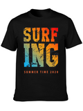 Surfing Summer Time 2020 Mens Graphic Tee