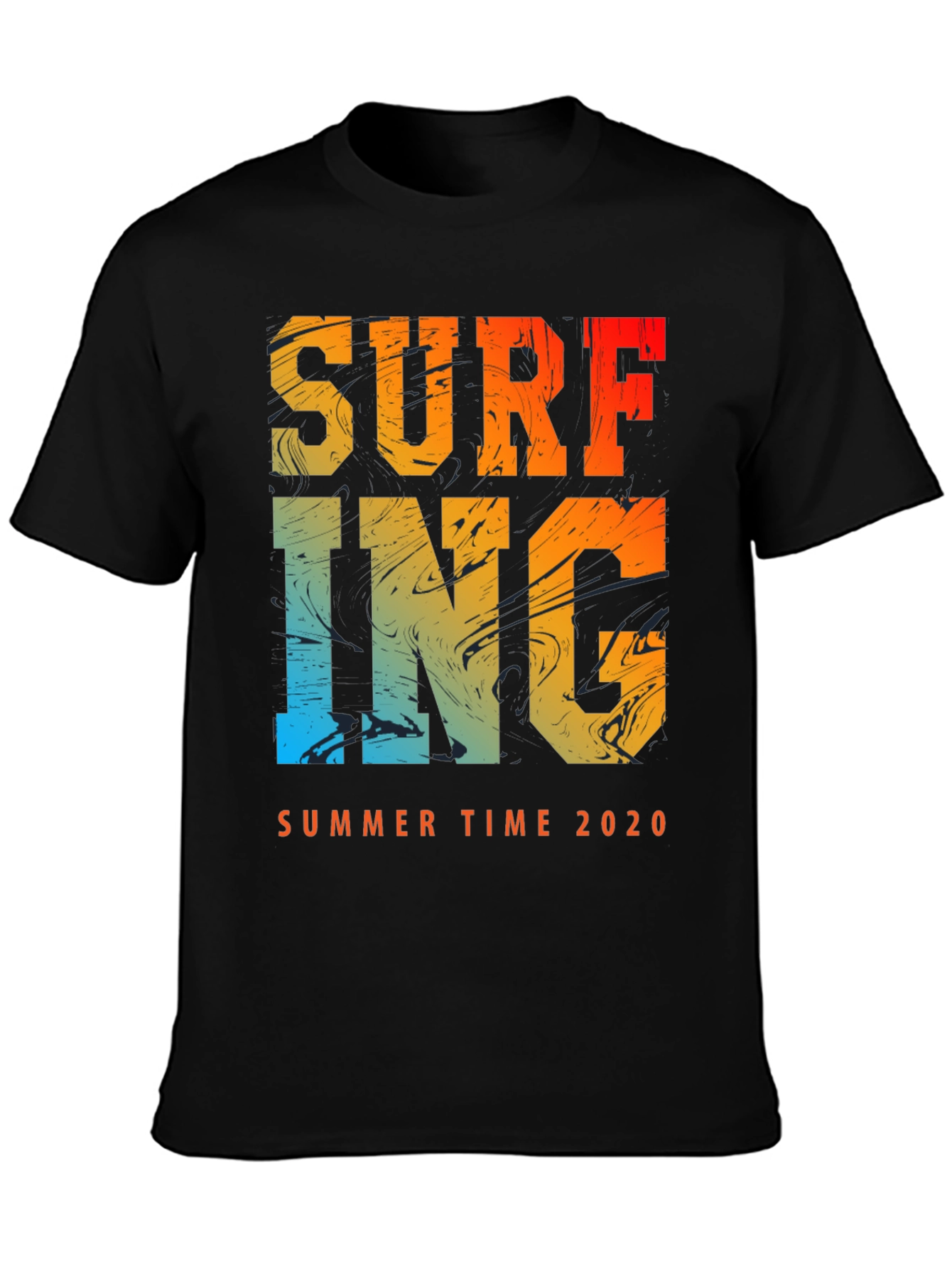Surfing Summer Time 2020 Mens Graphic Tee