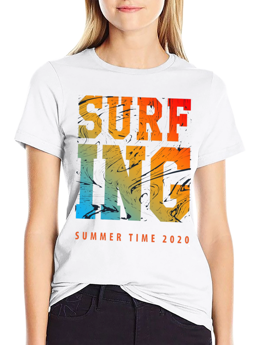 Surfing Summer Time 2020 Mens Graphic Tee