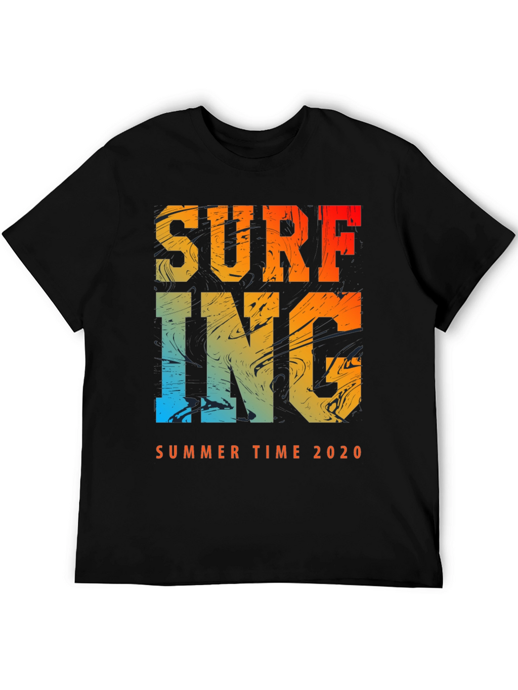 Surfing Summer Time 2020 Mens Graphic Tee