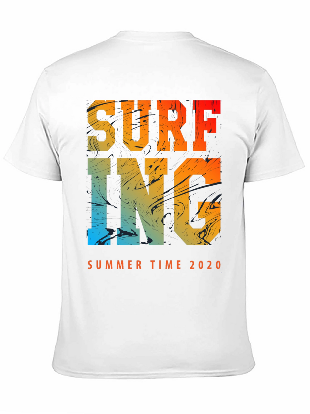 Surfing Summer Time 2020 Mens Graphic Tee