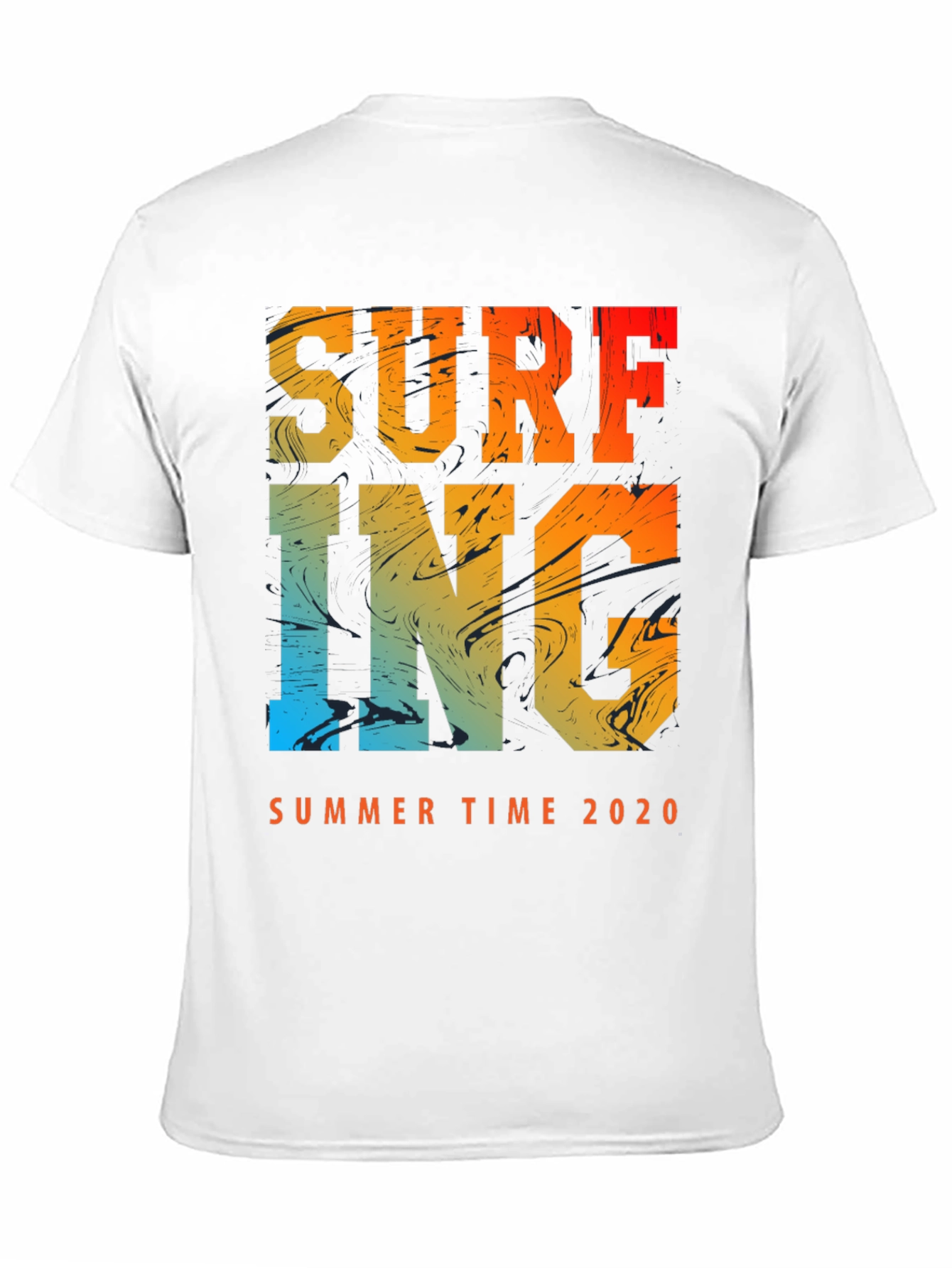 Surfing Summer Time 2020 Mens Graphic Tee