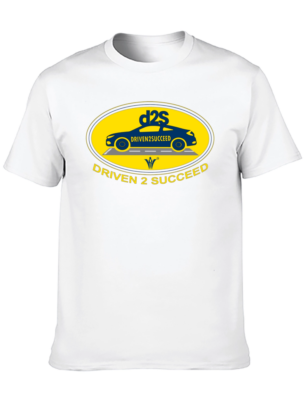 Driven 2 Succeed Black T-Shirt with Car Design