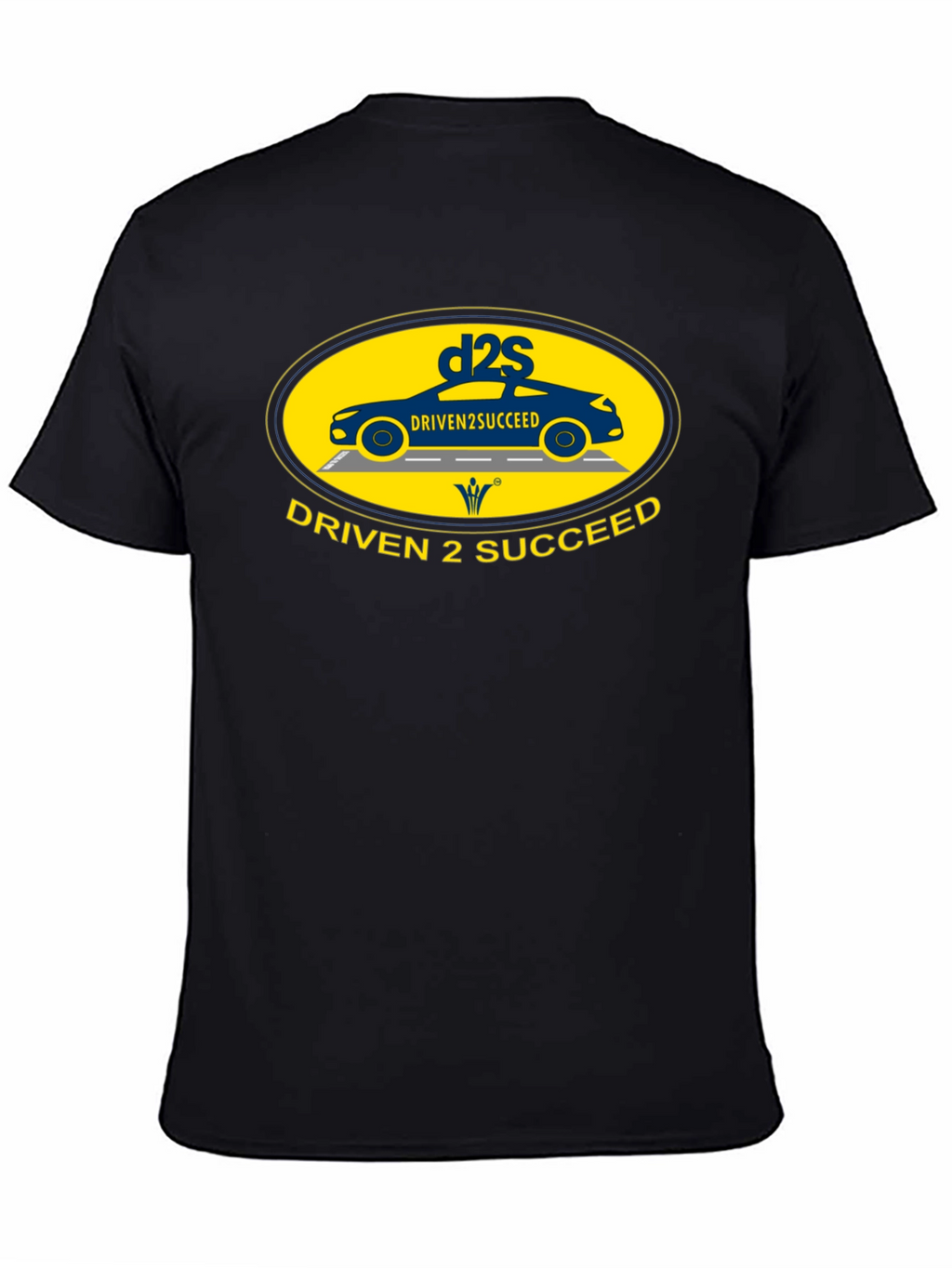 Driven 2 Succeed Black T-Shirt with Car Design